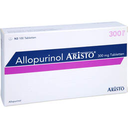 Abbildung: Allopurinol Aristo 300 mg Tabletten 100 St, Tabletten PZN 17897017