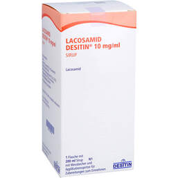 Abbildung: Lacosamid Desitin 10 mg / ml Sirup 200 ml, Sirup PZN 17897336