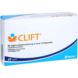 Abbildung: Clift 40 mg / ml Injektionslösung in einer Fertigspritze 12 St, Injektionslösung PZN 17906727