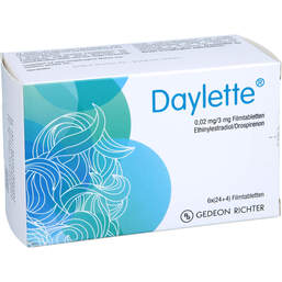 Abbildung: Daylette 0,02 mg / 3 mg Filmtabletten 6X28 St, Filmtabletten PZN 17906756