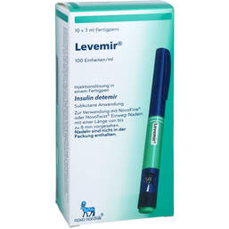 Abbildung: Levemir Flexpen 100 Einheiten / ml Injektionslösung Fertigpen 10X3 ml, Injektionslösung PZN 17906779