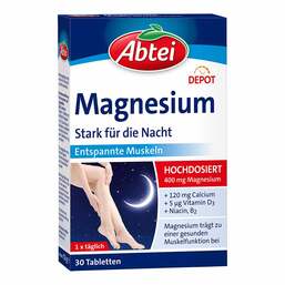 Abbildung: Abtei Magnesium Stark für die Nacht Depot Tabletten 30 St, Tabletten PZN 17908471