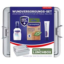 Abbildung: Hansaplast Wundversorgungs-Set Green & Protect Box Kombipackung, 1 St PZN 17908494