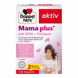 Abbildung: Doppelherz Mama plus mit DHA + Folsäure Kapseln Kapseln, 120 St PZN 17923766