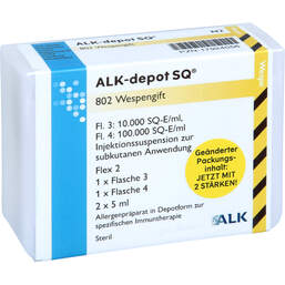Abbildung: Alk-depot SQ 802 Wespengift Flex 2 2X5 ml, Injektionssuspension PZN 17924056