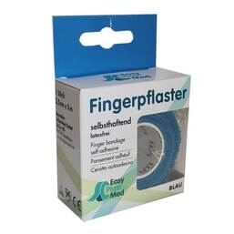 Abbildung: UM Easyplast Fingerpflaster selbsth.2,5 cmx5 m blau 1 St, Pflaster PZN 17929119