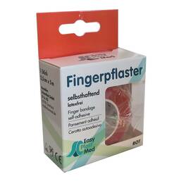 Abbildung: UM Easyplast Fingerpflaster selbsth.2,5 cmx5 m rot 1 St, Pflaster PZN 17929131