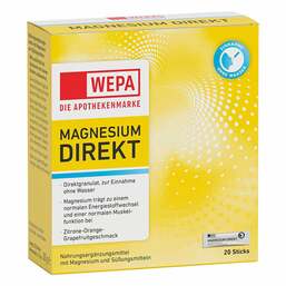 Abbildung: Wepa Magnesium Direkt Sticks 20 St, Pulver PZN 17935083