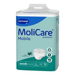 Abbildung: Molicare Premium Mobile 5 Tropfen Größe L 14 St, Beutel PZN 17936349