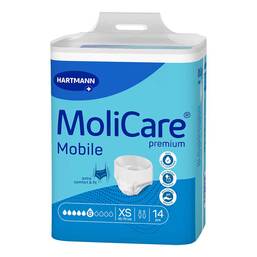 Abbildung: Molicare Premium Mobile 6 Tropfen Größe XS 14 St, Beutel PZN 17936409
