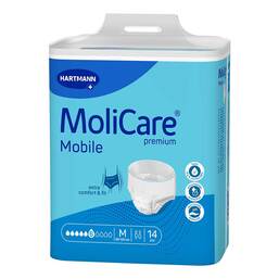 Abbildung: Molicare Premium Mobile 6 Tropfen Größe M 14 St, Beutel PZN 17936450