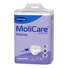 Abbildung: Molicare Premium Mobile 8 Tropfen Größe L 14 St, Beutel PZN 17936579