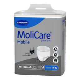 Abbildung: Molicare Premium Mobile 10 Tropfen Größe M 14 St, Beutel PZN 17936622