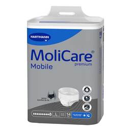 Abbildung: Molicare Premium Mobile 10 Tropfen Größe L 14 St, Beutel PZN 17936645