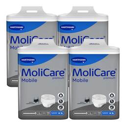 Abbildung: Molicare Premium Mobile 10 Tropfen Größe L 4X14 St, Beutel PZN 17936674