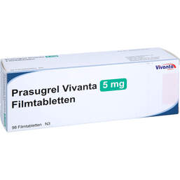 Abbildung: Prasugrel Vivanta 5 mg Filmtabletten 98 St, Filmtabletten PZN 17940196
