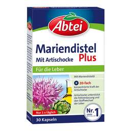 Abbildung: Abtei Mariendistel Plus Kapseln mit Artischocke 30 St, Kapseln PZN 17944053