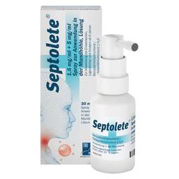 Abbildung: Septolete 1,5 mg/ml + 5 mg/ml Spray 30 ml, Spray PZN 17944679