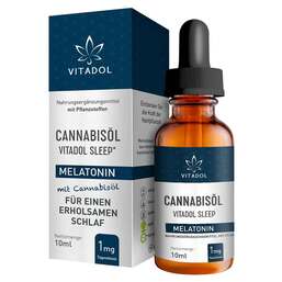 Abbildung: Melatonin 10ml / 25mg Cannabisöl Vitadol Sleep Tro. 10 ml, Tropfen PZN 17944780