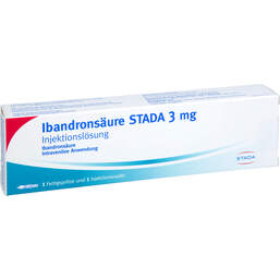 Abbildung: Ibandronsäure STADA 3 mg Injektionslösung Fertigspritze  1 St, Injektionslösung PZN 17955602
