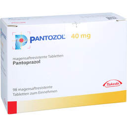 Abbildung: Pantozol 40 mg magensaftresistente Tabletten 98 St, Tabletten magensaftresistent PZN 17969320