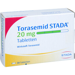Abbildung: Torasemid STADA 20 mg Tabletten 30 St, Tabletten PZN 17971742