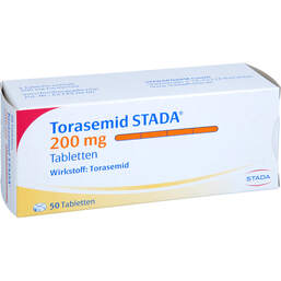 Abbildung: Torasemid STADA 200 mg Tabletten 50 St, Tabletten PZN 17971759