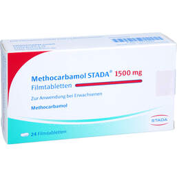 Abbildung: Methocarbamol STADA 1500 mg Filmtabletten 24 St, Filmtabletten PZN 17973994