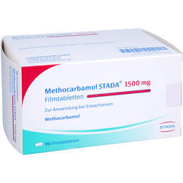 Abbildung: Methocarbamol STADA 1500 mg Filmtabletten 96 St, Filmtabletten PZN 17974019