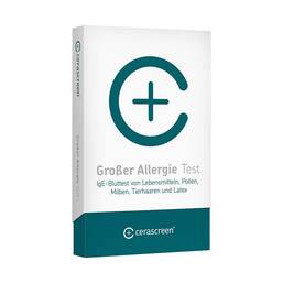 Abbildung: cerascreen® Großer Allergie Test 1 St, Test PZN 17977288