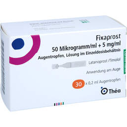 Abbildung: Fixaprost 50 Mikrogramm / ml + 5 mg / ml Augentropfenedp 30X0.2 ml, Augentropfen PZN 17977650