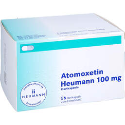 Abbildung: Atomoxetin Heumann 100 mg Hartkapseln 56 St, Hartkapseln PZN 17977816
