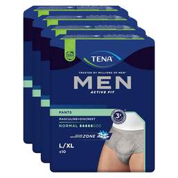 Abbildung: TENA® MEN ACTIVE FIT Pants Normal grau L/XL bei Inkontinenz 4X10 St PZN 17981686