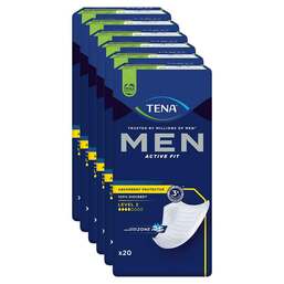 Abbildung: TENA® MEN ACTIVE FIT Level 2 Einlagen bei Inkontinenz 6X20 St PZN 17981752
