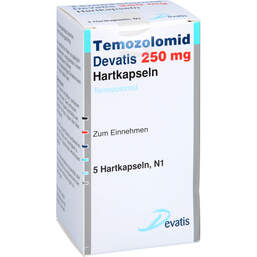 Abbildung: Temozolomid Devatis 250 mg Hartkapseln 5 St, Hartkapseln PZN 17981812