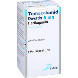 Abbildung: Temozolomid Devatis 5 mg Hartkapseln 5 St, Hartkapseln PZN 17981841