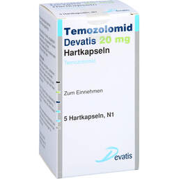 Abbildung: Temozolomid Devatis 20 mg Hartkapseln 5 St, Hartkapseln PZN 17981864