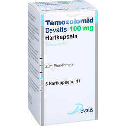 Abbildung: Temozolomid Devatis 100 mg Hartkapseln 5 St, Hartkapseln PZN 17981887