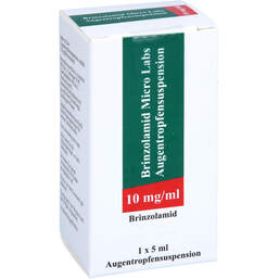 Abbildung: Brinzolamid Micro Labs 10 mg / ml Augentropfensuspension  1X5 ml, Augentropfen PZN 17982929