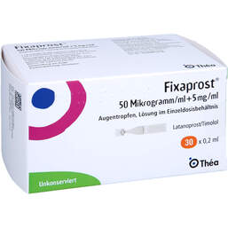 Abbildung: Fixaprost 50 Mikrogramm / ml + 5 mg / ml Augentropfenedp 30X0.2 ml, Augentropfen PZN 17987536