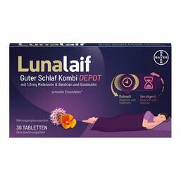 Abbildung: Lunalaif Guter Schlaf Kombi Depot Tabletten 30 St, Tabletten PZN 17987631