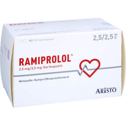 Abbildung: Ramiprolol 2,5 mg / 2,5 mg Hartkapseln 100 St, Hartkapseln PZN 17992566