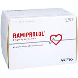 Abbildung: Ramiprolol 5 mg / 5 mg Hartkapseln 100 St, Hartkapseln PZN 17992649