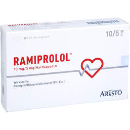 Abbildung: Ramiprolol 10 mg / 5 mg Hartkapseln 30 St, Hartkapseln PZN 17992661