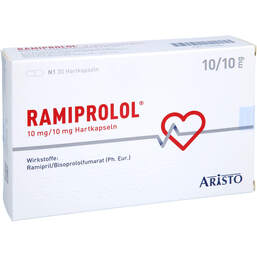 Abbildung: Ramiprolol 10 mg / 10 mg Hartkapseln 30 St, Hartkapseln PZN 17992684