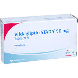 Abbildung: Vildagliptin STADA 50 mg Tabletten 60 St, Tabletten PZN 17999456