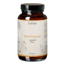 Abbildung: MSM Premium Optimsm organisch.Schwefel Kapseln Erdling 120 St, Kapseln PZN 18000621