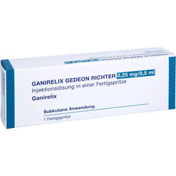 Abbildung: Ganirelix Gedeon Richter 0,25mg / 0,5ml Injektionslösung FS 1 St, Injektionslösung PZN 18001170