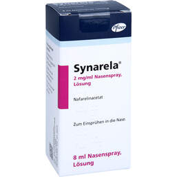 Abbildung: Synarela 2 mg / ml Nasenspray 8 ml, Nasenspray PZN 18001224