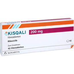 Abbildung: Kisqali 200 mg Filmtabletten 42 St, Filmtabletten PZN 18009527
